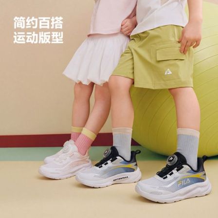 【斐乐儿童超能】2026年秋季新款小童男女童旋钮扣运动鞋K54B632106