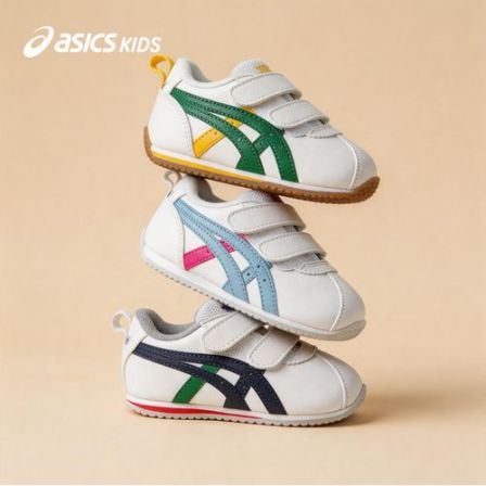 Asics亚瑟士春秋四季学步鞋男女童学步稳步软底复古爆款阿甘防滑