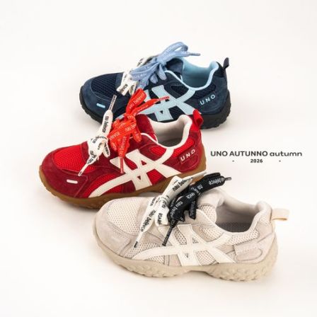 「UNO AUTUNNO」【与众不同】女中大童网面透气休闲运动鞋YQ61744