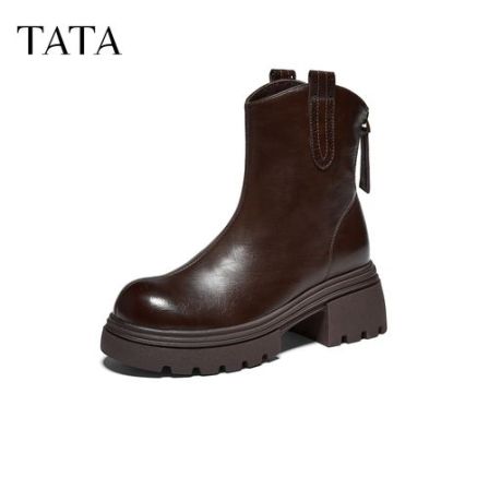 【国补】TATA/他她2026冬时尚休闲百搭女时装靴新款CGG05DZ6