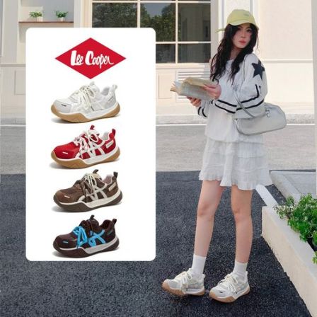 LEE COOPER【孟子义同款】2026秋季户外德训鞋女阿甘鞋小个子增高鞋