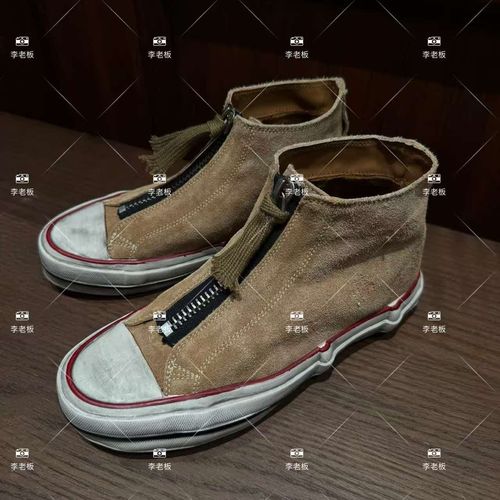 LLB秋冬新款自留洗水复古做旧翻毛皮休闲鞋（加薄绒）主图