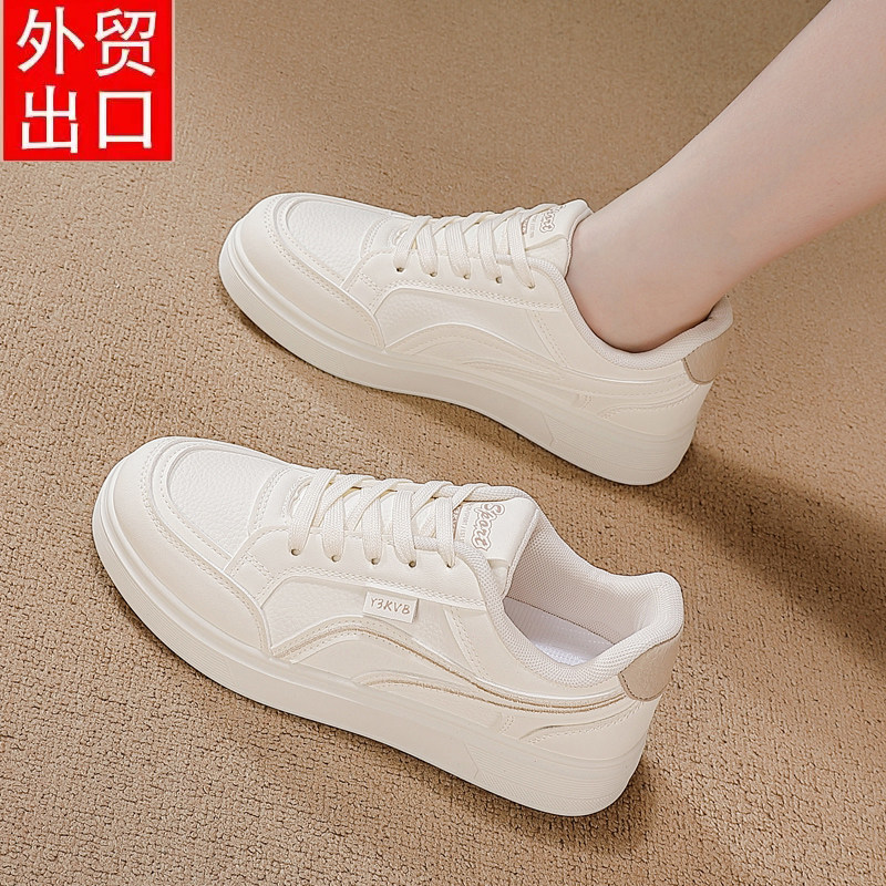 时尚休闲小白鞋女2026秋季新款百搭平底轻便防滑旅游运动耐磨单鞋主图
