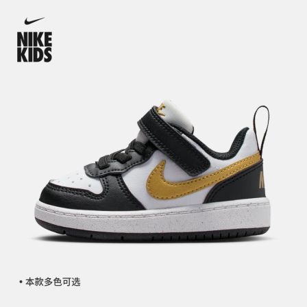 耐克酷菠萝婴童运动鞋男女童宝宝魔术贴板鞋NIKE COURT DV5458