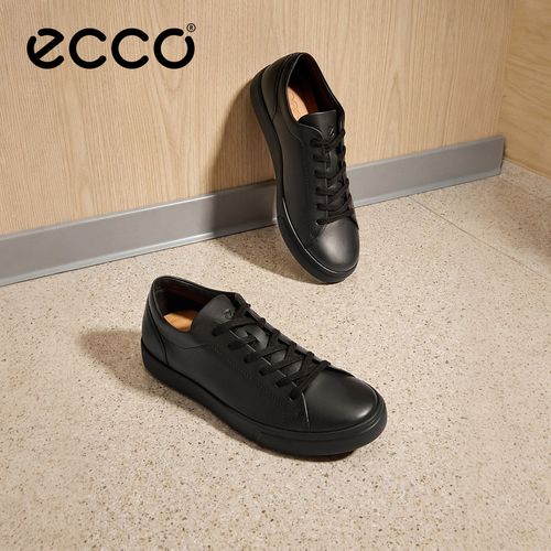 ECCO爱步休闲鞋男 轻商务简约舒适板鞋 柔酷10号560114主图