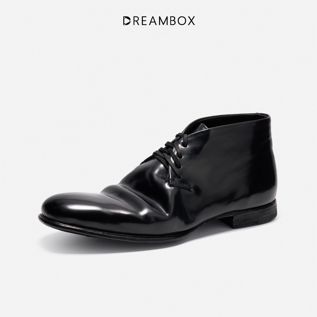 DREAMBOX钧博vibram马臀皮高帮皮鞋英伦短靴2026新款马丁靴主图