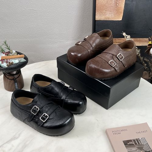 小小苏跟高4.5cm丨【森系博肯】牛皮森系春秋韩版平底女鞋;FCX57066主图