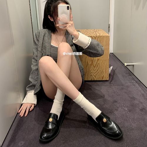 【sheii苏茵茵】东京岛屿~复古圆头手工小金币懒人乐福鞋女E4308307主图