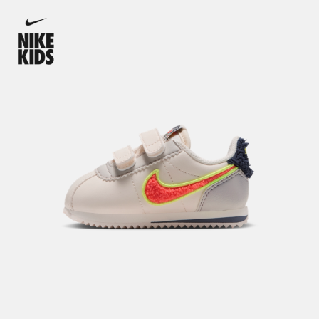 耐克宝宝婴童魔术贴运动鞋冬新款男女童易穿脱NIKE CORTEZ IQ0955