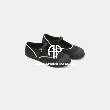 AP｜洛哥62061XD黑白撞色玛丽珍厚底休闲时尚百搭气质甜酷感单鞋