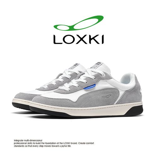 LOXKI/洛克斯基秋上新时尚新款耐磨舒适低帮潮流板鞋男女同款主图