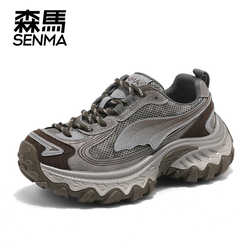 森马SENMA厚底增高透气舒适软底时尚百搭休闲运动复古老爹女鞋主图