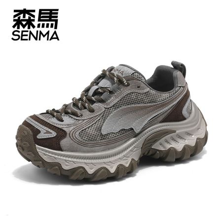森马SENMA厚底增高透气舒适软底时尚百搭休闲运动复古老爹女鞋