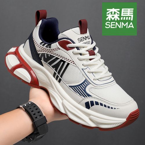 SENMA/森马男鞋2026年秋季新款厚底增高老爹鞋透气轻便休闲运动鞋主图