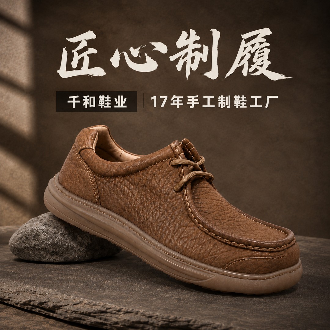 头层牛皮真皮男鞋男式休闲皮鞋男款柔软透气防滑耐磨主图
