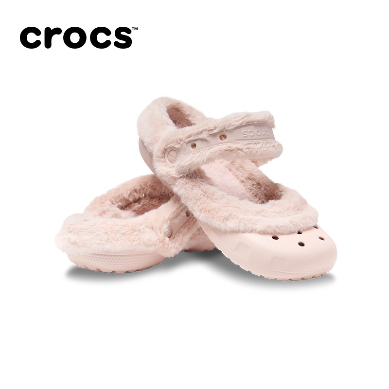Crocs卡骆驰时尚暖棉经典经典暖绒芭蕾鞋冬季女鞋洞洞鞋|215706主图