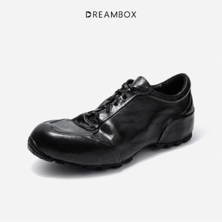 DREAMBOX钧博vibram水洗马皮户外休闲鞋2026秋冬新款纯手工老爹鞋