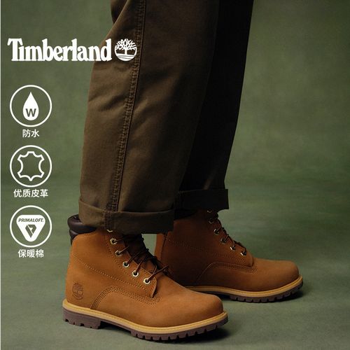 【三层靴领】Timberland添柏岚黄靴女鞋户外情侣高帮马丁靴8168R主图