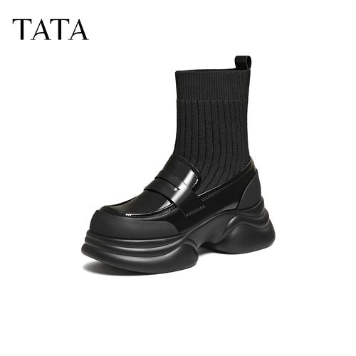 TATA/他她2026秋时尚休闲乐福袜靴女新款CCJ02CZ6主图