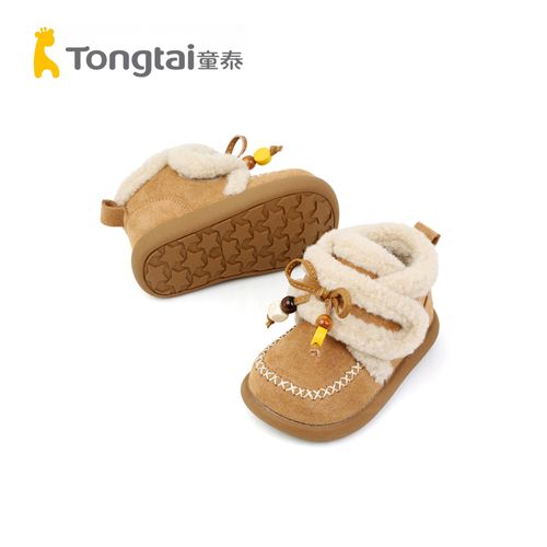 Tongtai/童泰冬季加绒儿童雪地靴软底儿童棉鞋防滑短靴T5503-56主图