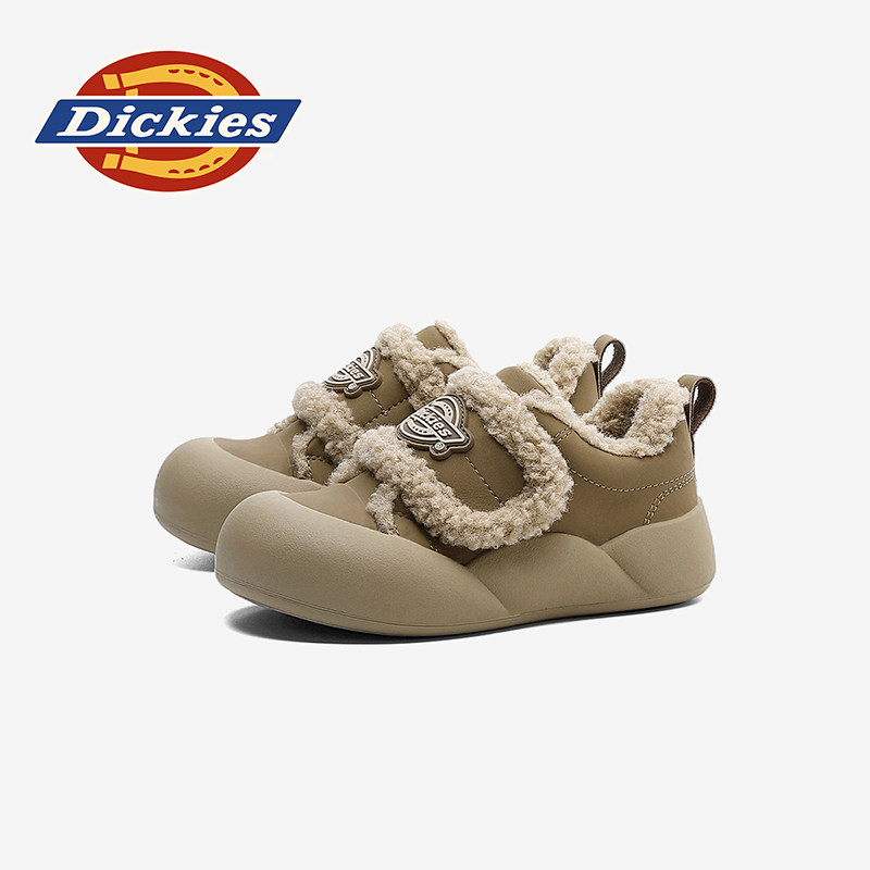 Dickies儿童大棉鞋羊羔绒冬季新款加绒保暖童鞋魔术贴休闲运动鞋主图