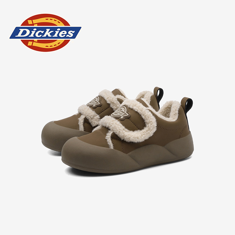 Dickies儿童加绒棉鞋新款冬季魔术贴加厚保暖防寒中大童鞋休闲鞋主图