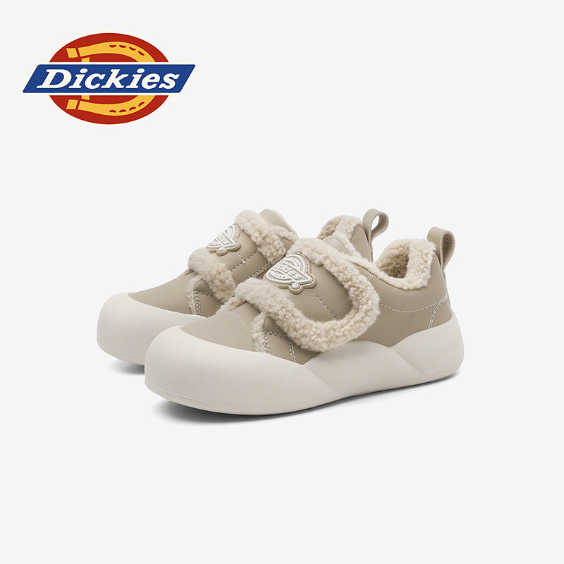 Dickies儿童大棉鞋羊羔绒冬季新款加绒保暖童鞋魔术贴休闲运动鞋主图