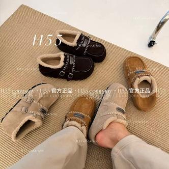 【H55粉丝专享】游牧小面包牛皮两穿勃肯鞋4.5cm【700g大棉】80-3885主图