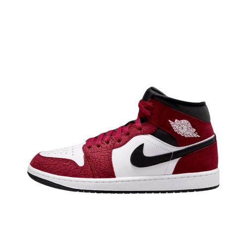NIKE/耐克官方正品AJ1 男款酒红中帮休闲板鞋 IQ5493-600燕麦格雷主图