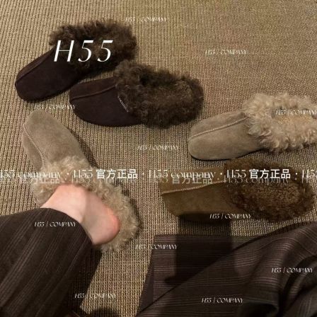 【H55粉丝专享】拉美市集（牛皮+羊毛）高智极简穆勒半拖鞋3cm35-3904