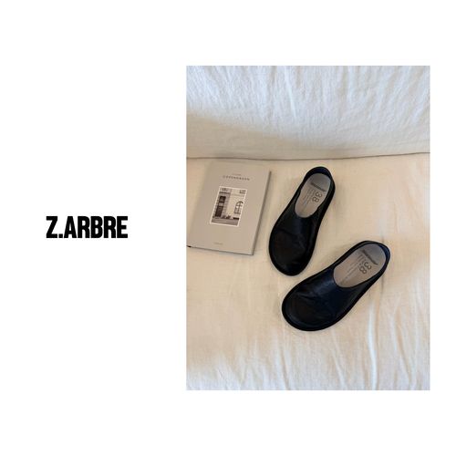 Z.ARBRE “大头皮鞋超级暴走” 北欧小众步履鞋头层牛皮女主图