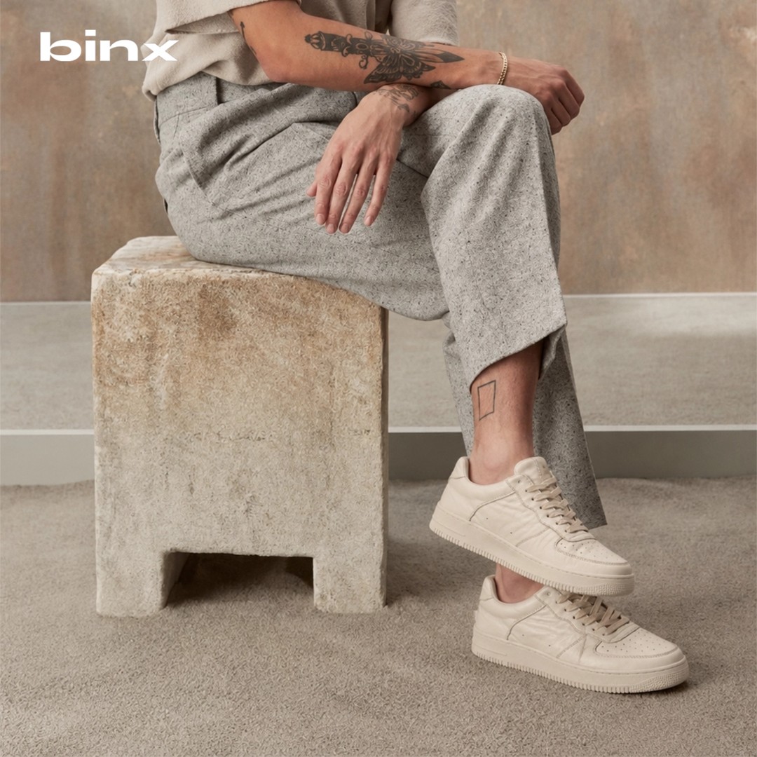 BInx并线®【口粮白鞋】油蜡羊皮头层牛皮水洗做旧实心耐磨百搭板鞋主图