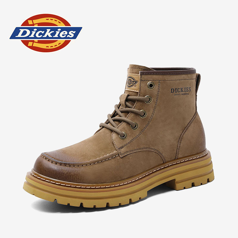 Dickies马丁靴男款2026冬季新款男鞋加绒保暖棉鞋男士休闲工装靴主图