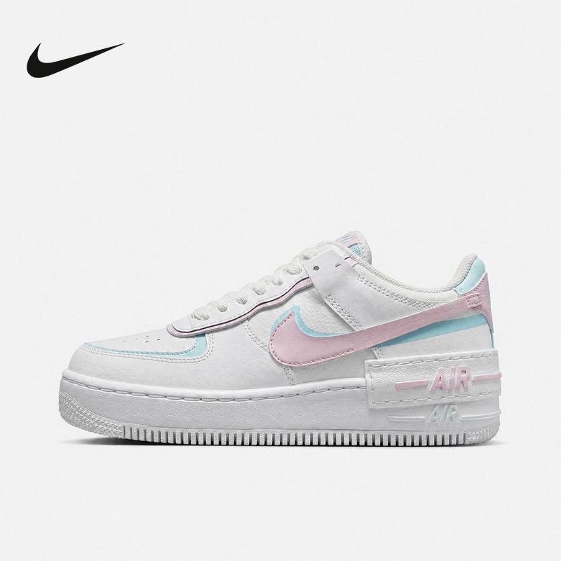 NIKE/耐克AF1厚底双钩女子休闲板鞋空军一号撞色休闲鞋主图