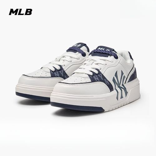 MLB官方 男女情侣粉彩风休闲鞋跑步鞋老花增高学长鞋SXM05主图