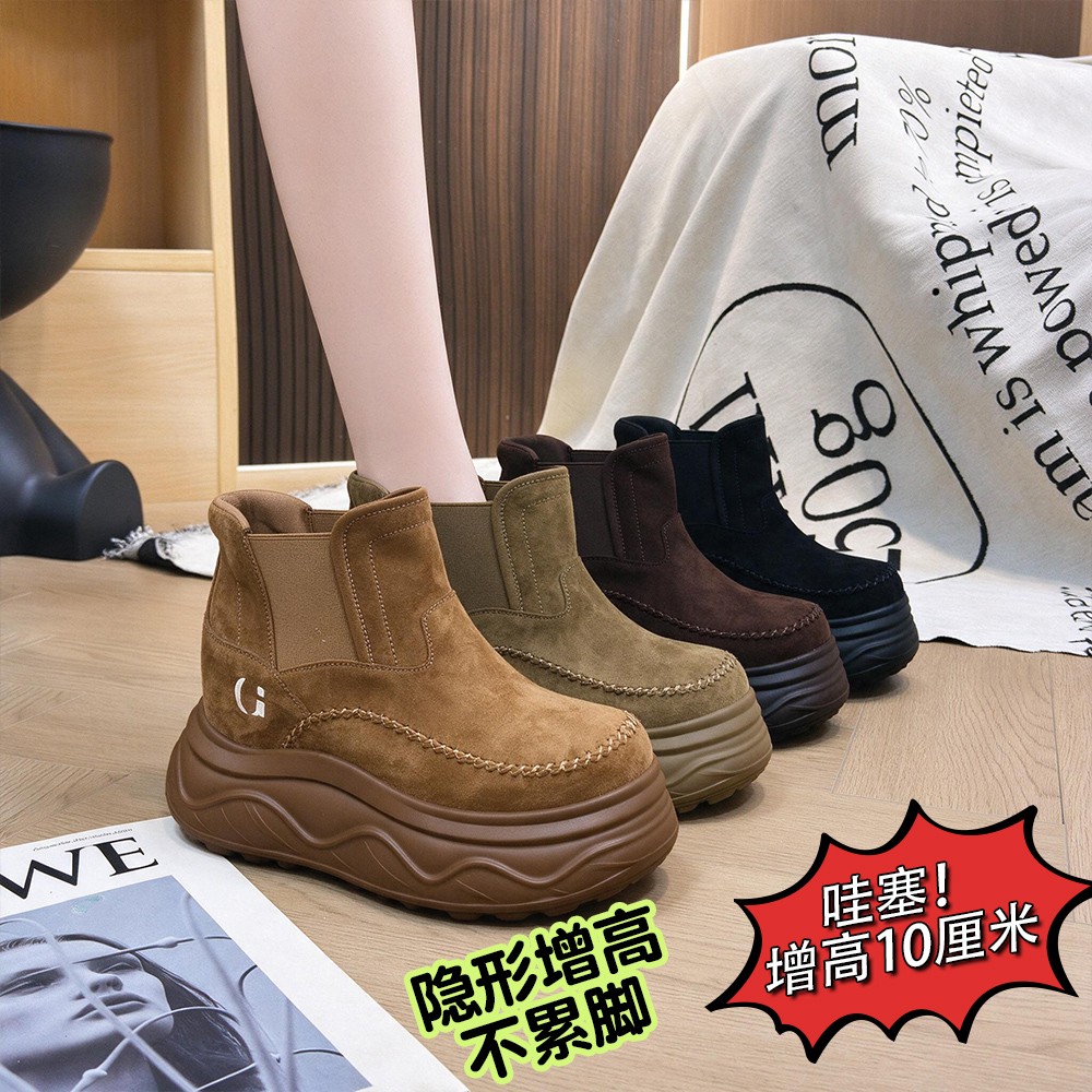 【小个子时尚专属】增高10CM2026秋冬季新款爆款时尚保暖女鞋81221主图