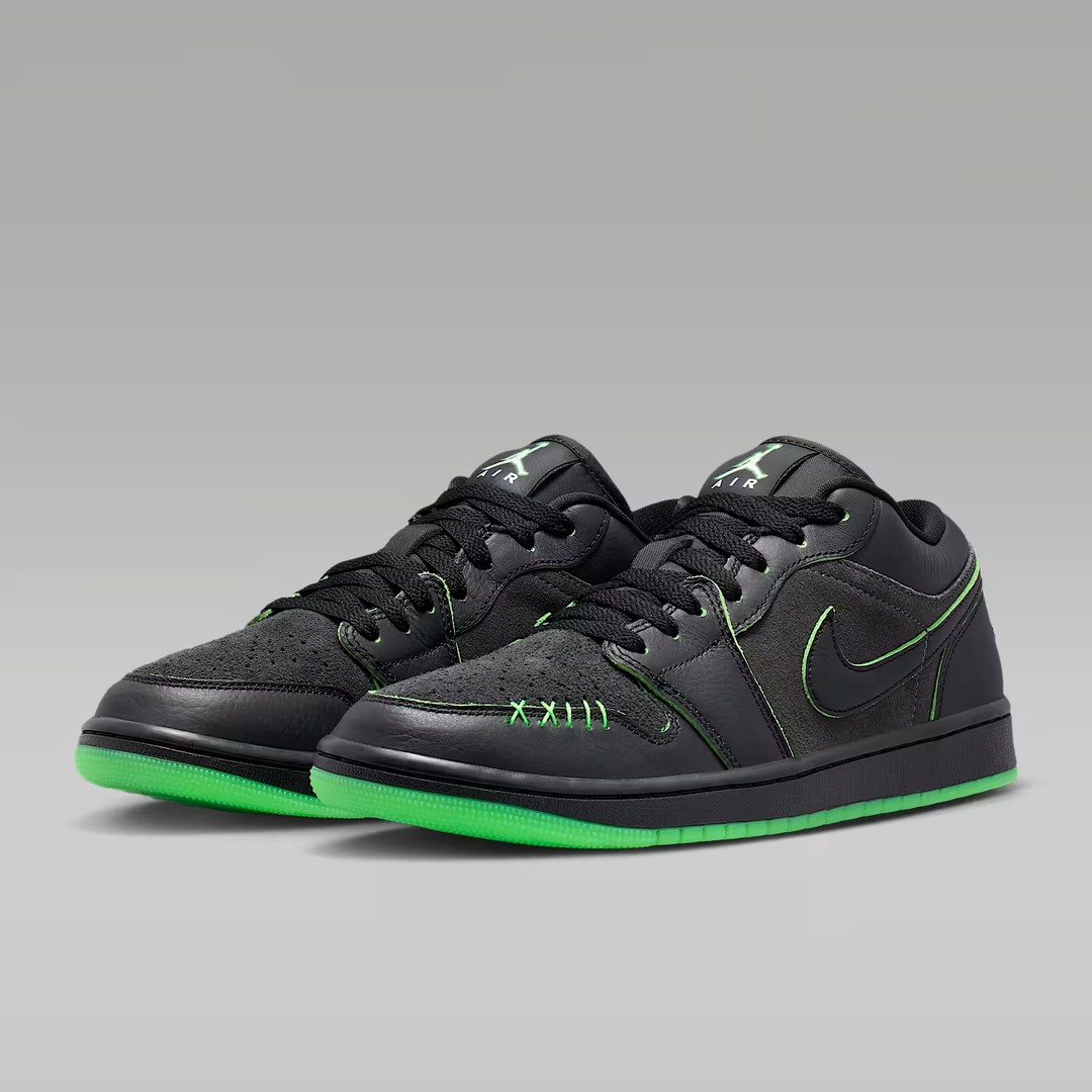 NIKE/耐克官方正品AJ1男子低帮黑武士街头风燕麦格雷 IQ5494-001主图