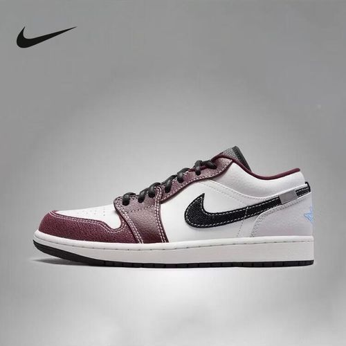 NIKE/耐克AJ1秋冬撞色板鞋复古拼接低帮休闲潮流运动鞋主图