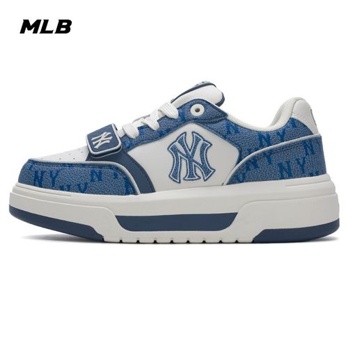 【全额运补-海盐奶蓝】MLB透气双鞋带百搭学长鞋厚底复古增高板鞋主图
