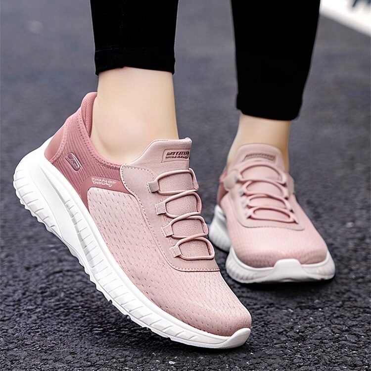 闪穿鞋Skechers斯凯奇slip ins秋季女鞋一脚蹬妈妈透气运动健步鞋主图