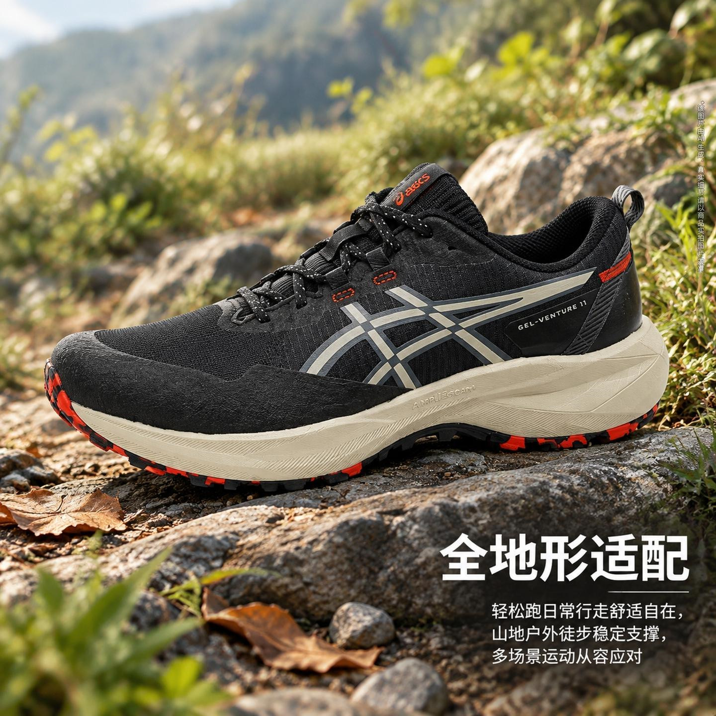 茵特丨亚瑟士男鞋GEL-VENTURE 11 (4E)运动鞋缓震透气训练跑步鞋主图