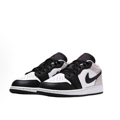 NIKE/耐克官方正品AJ1女款(GS)爆裂纹燕麦格雷休闲板鞋IQ5229-007主图