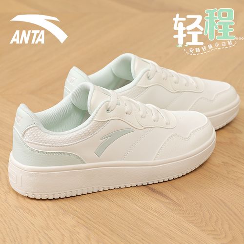 安踏女鞋板鞋子女2026秋季新款透气休闲鞋学生运动鞋软底小白鞋主图