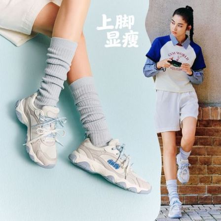 安踏好事发生小熊鞋秋季丨秋款鞋厚底百搭时尚透气鞋软底运动鞋