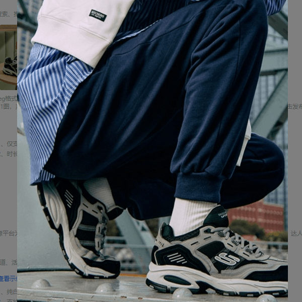 Skechers斯凯奇男鞋秋季户外运动鞋复古老爹鞋耐磨休闲跑鞋237067主图