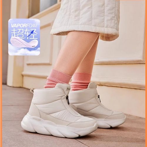 Skechers斯凯奇秋冬女雪地靴厚底增高保暖冬靴缓震高帮靴168062主图