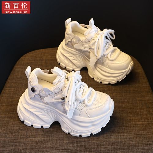 新百伦厚底老爹鞋女2026超火新款小个子内增高10cm松糕休闲运动鞋主图