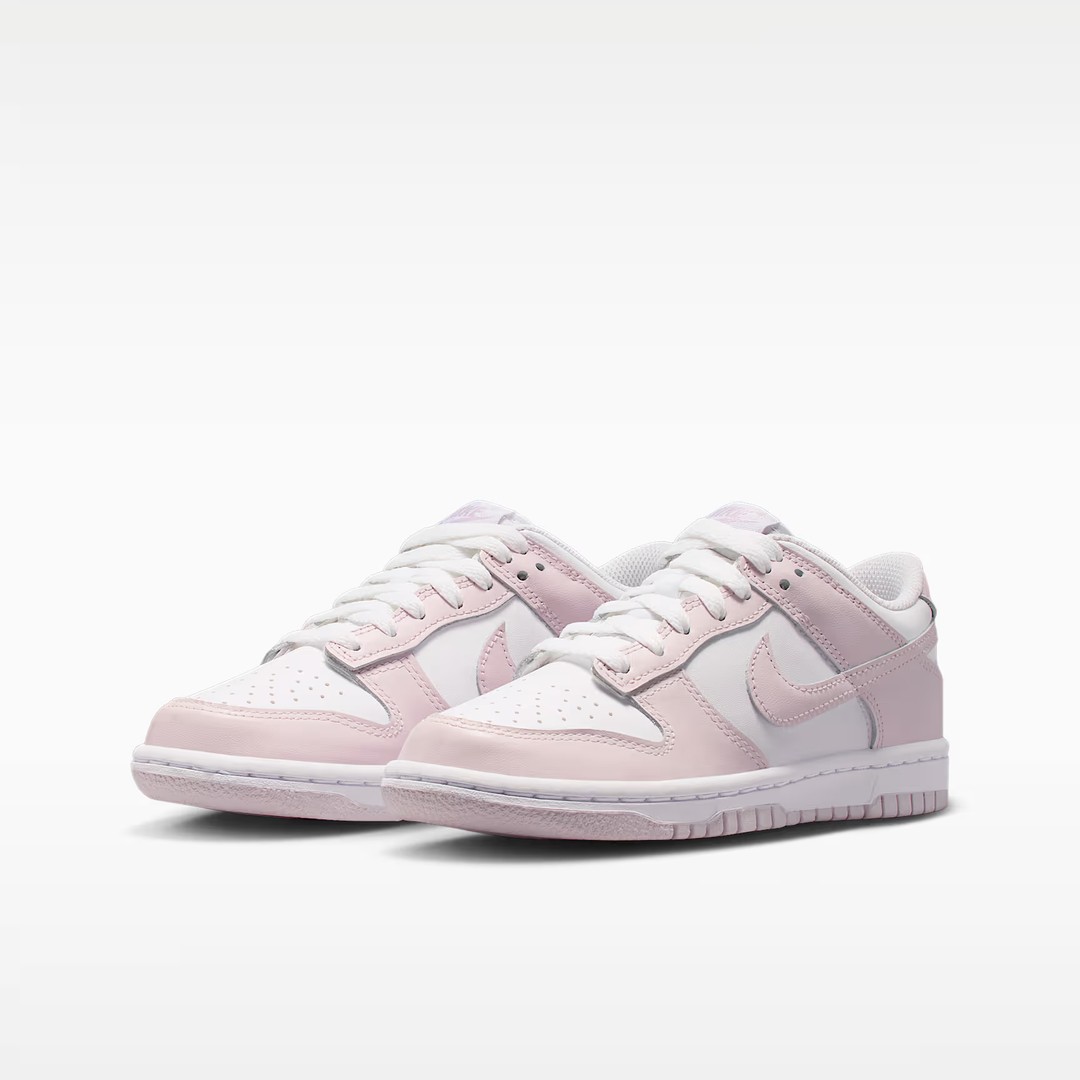 NIKE/耐克正品女鞋DUNK GS 低帮白粉舒适百搭休闲板鞋 FB9109-128主图