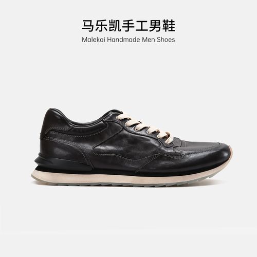 【意大利进口马皮】马乐凯复古水洗做旧时尚秋冬休闲运动阿甘鞋主图