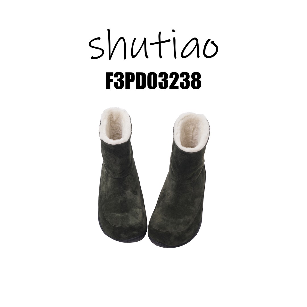 【SHUTIAO】【牛反绒】加绒加厚保暖厚底雪地靴靴子F3PD03238主图